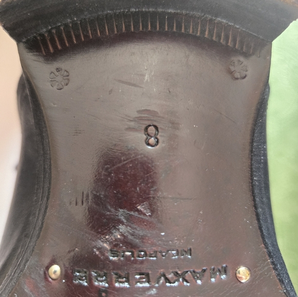 Max verre leather lace up shoes black size 8 - Picture 4 of 6